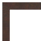 41" x 29" Wildwood Framed Beveled Wall Mirror, Brown Distressed Rustic Finish