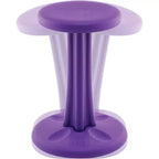 18.7" Active Sitting Wobble Stool for Ages 10+, Purple, Fixed Height, Antimicrobial Plastic