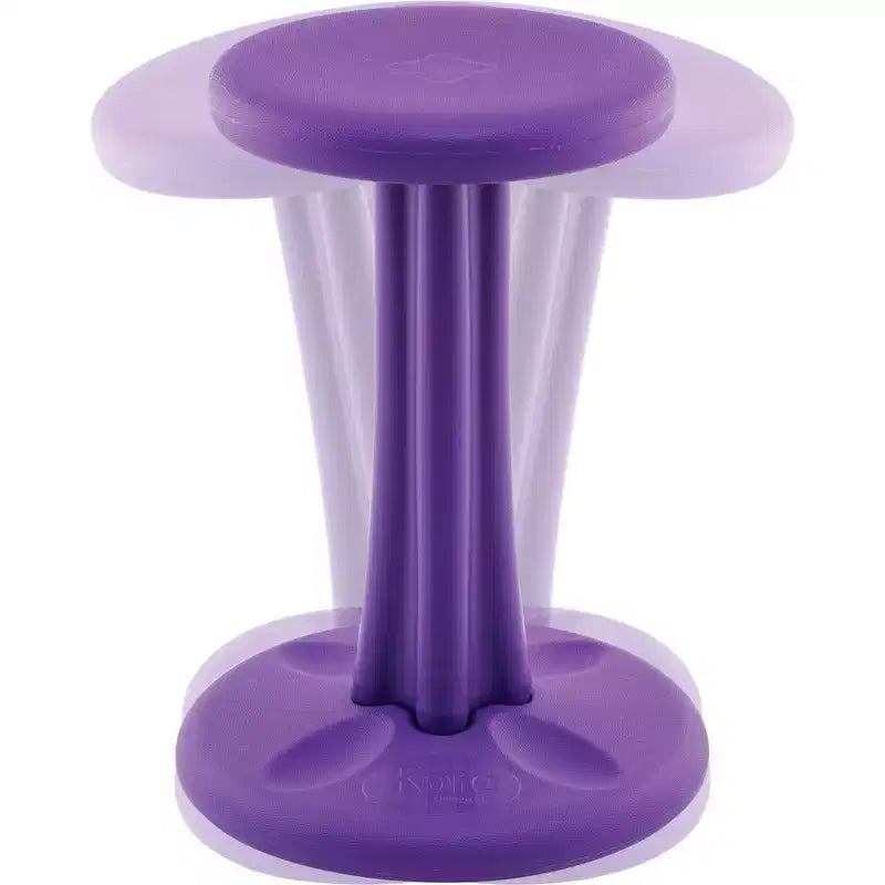 18.7" Active Sitting Wobble Stool for Ages 10+, Purple, Fixed Height, Antimicrobial Plastic