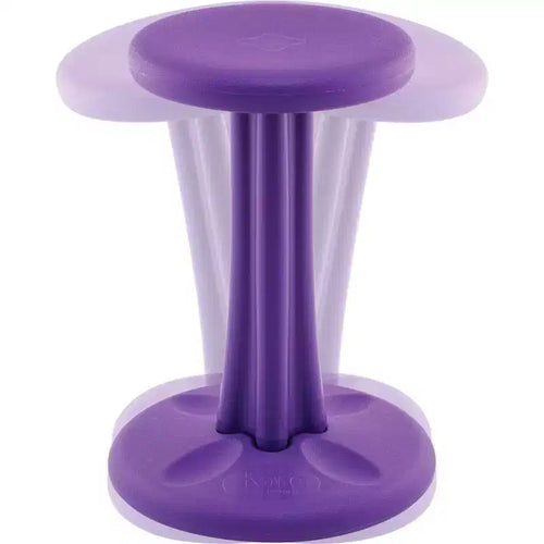 18.7" Active Sitting Wobble Stool for Ages 10+, Purple, Fixed Height, Antimicrobial Plastic