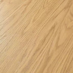79" Farmhouse Large Oval Dining Table for 6-8 People with V-Shaped Legs, Yellow Wood Grain