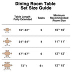 79" Farmhouse Large Oval Dining Table for 6-8 People with V-Shaped Legs, Yellow Wood Grain