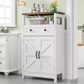 Dcolora Bathroom Storage Cabinet with Barn Doors, Bathroom Storage Organizer with Drawers