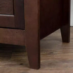 Solid Wood Buffet Cabinet with Retro Round Handles, 160 LBS Capacity Console Table for Dining & Living Room