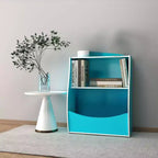 Kids 3-Tier Wood Toy Storage Bookshelf Cubby, 24"L, for Children's Room, Playroom & Hallway