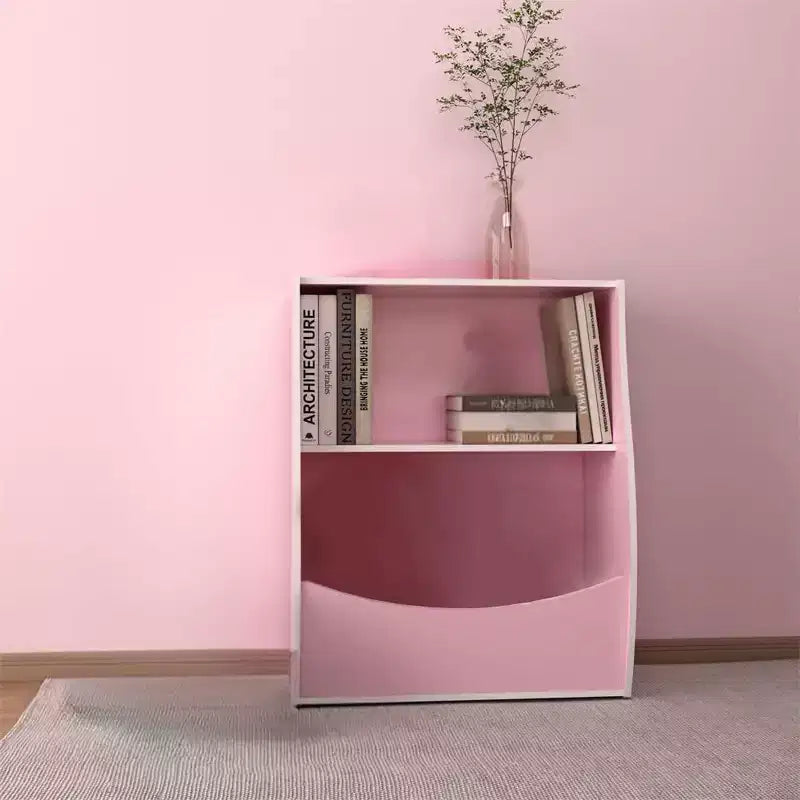 Kids 3-Tier Wood Toy Storage Bookshelf Cubby, 24"L, for Children's Room, Playroom & Hallway