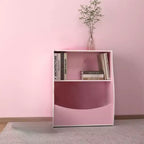 Kids 3-Tier Wood Toy Storage Bookshelf Cubby, 24"L, for Children's Room, Playroom & Hallway