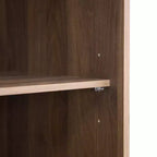 Tall Bedroom Armoire Wardrobe with Hanging Rod, Sliding Barn Door, 4 Drawers & Open Shelves