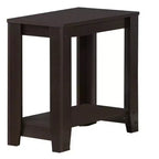 Modern Side Table with Loop Legs, End Table with Bottom Storage Shelf & Thick Tabletop, Black