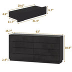 Modern 8-Drawer Chest with LED Base Lighting & High-Gloss Finish, Stylish Home Organizer