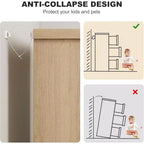 6-Drawer Dresser with Embedded Handles, Compact Storage Cabinet for Bedroom, Living Room & Hallway