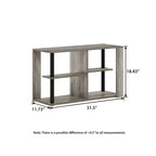 3-Tier Coffee Table with Open Shelves, Compact End Side Table for Living Room & Bedroom