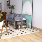 3-Tier Coffee Table with Open Shelves, Compact End Side Table for Living Room & Bedroom
