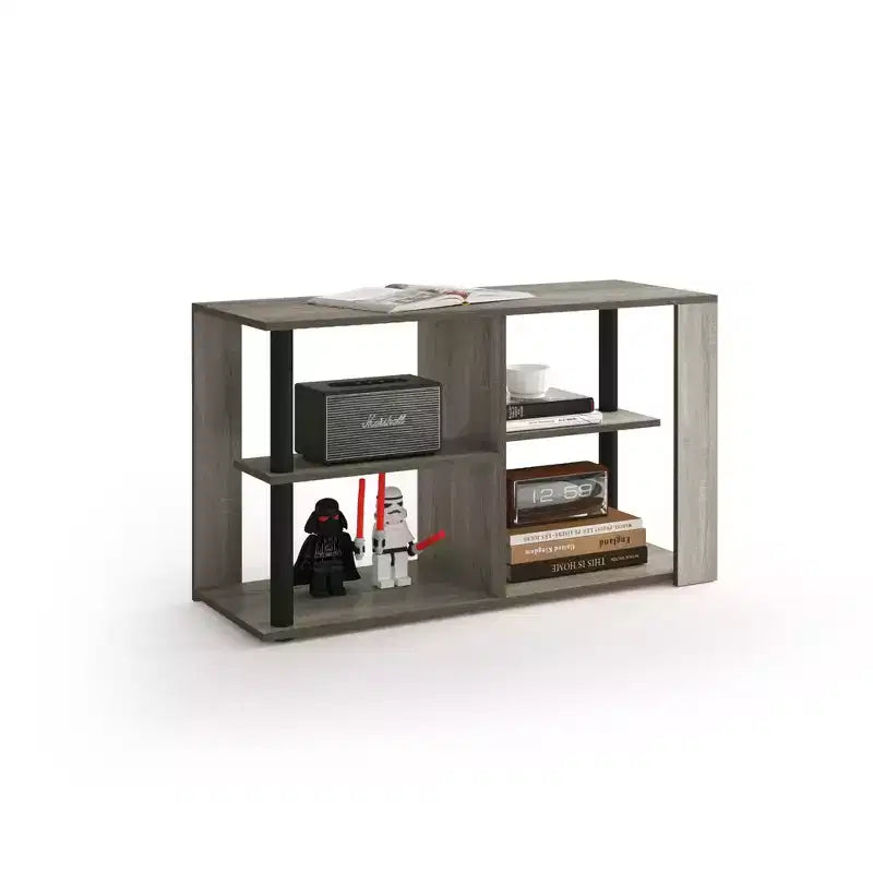 3-Tier Coffee Table with Open Shelves, Compact End Side Table for Living Room & Bedroom