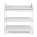 Baby Changing Table with 2 Storage Shelves, Non-Toxic Safe Nursery Furniture, Convertible Design