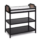 Baby Changing Table with 2 Storage Shelves, Non-Toxic Safe Nursery Furniture, Convertible Design