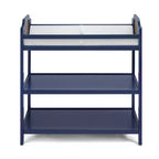 Baby Changing Table with 2 Storage Shelves, Non-Toxic Safe Nursery Furniture, Convertible Design
