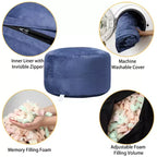 3-Foot Memory Foam Bean Bag Chair, Soft Dutch Velvet Round Sofa with Filling Included, for Adults