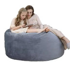 3-Foot Memory Foam Bean Bag Chair, Soft Dutch Velvet Round Sofa with Filling Included, for Adults