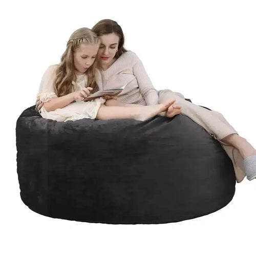 Fauteuil poire en mousse à mémoire de forme de 3 pieds, canapé rond en velours hollandais doux avec remplissage inclus, pour adultes