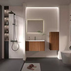 Floating Bathroom Wall Cabinet with Adjustable Shelves & 2 Doors, Wall-Mounted Storage for Small Spaces