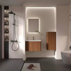 Floating Bathroom Wall Cabinet with Adjustable Shelves & 2 Doors, Wall-Mounted Storage for Small Spaces