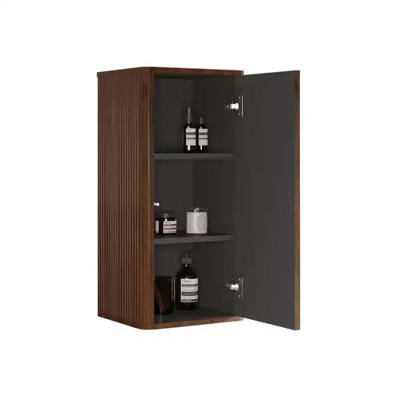 Floating Bathroom Wall Cabinet with Adjustable Shelves & 2 Doors, Wall-Mounted Storage for Small Spaces