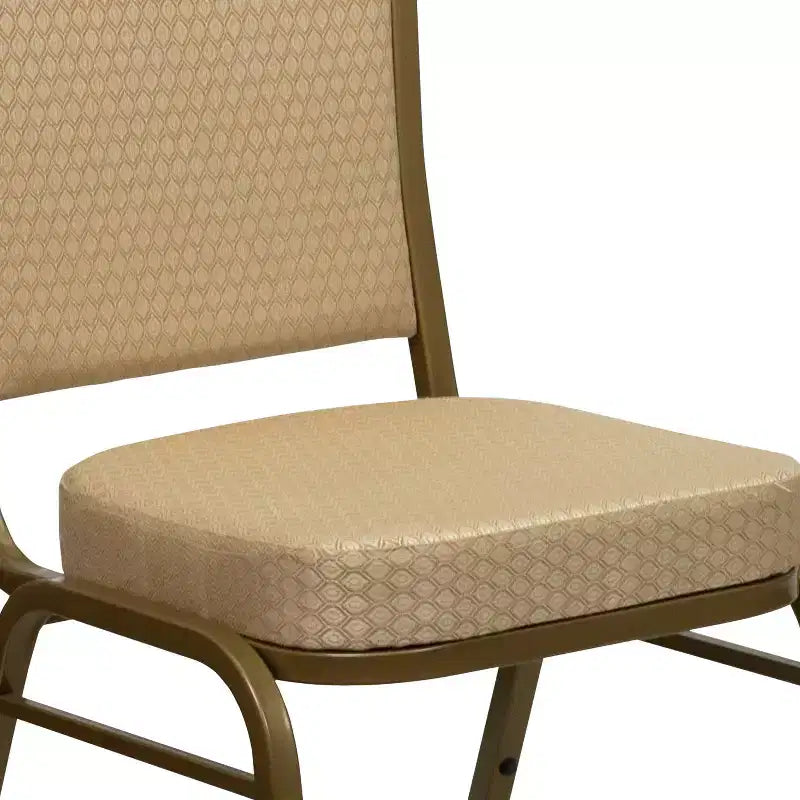 Crown Back Stacking Banquet Chair, 500 LBS Capacity, Upholstered, Commercial Grade