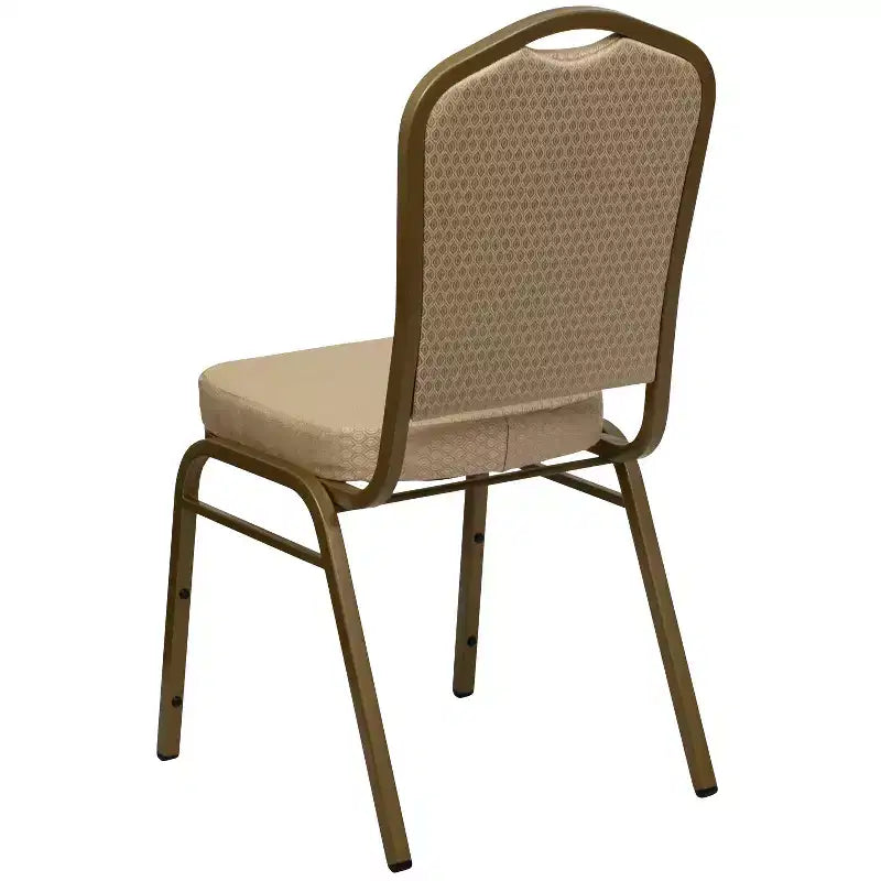 Crown Back Stacking Banquet Chair, 500 LBS Capacity, Upholstered, Commercial Grade