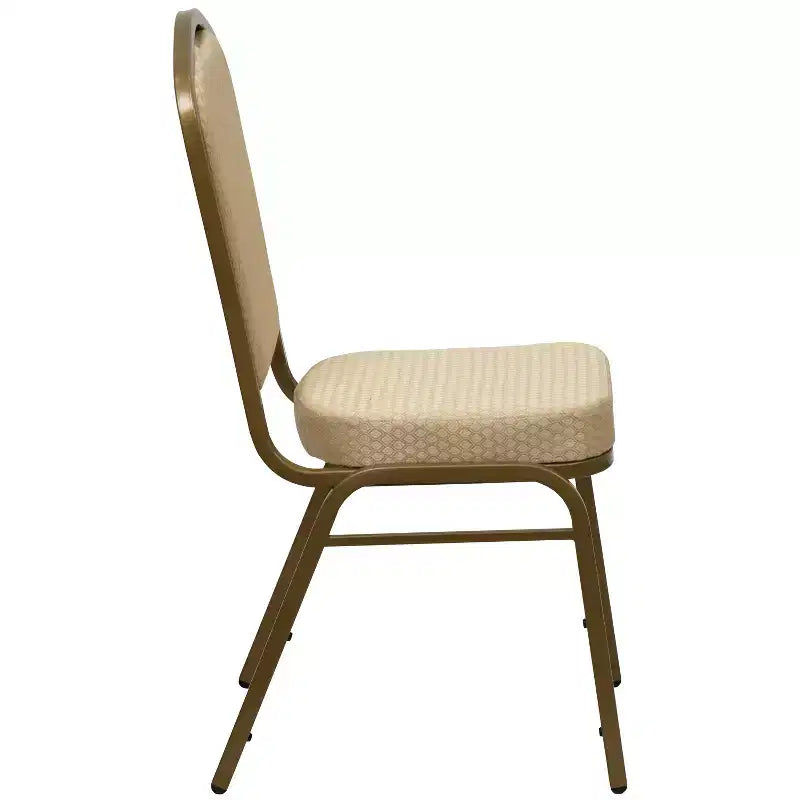Crown Back Stacking Banquet Chair, 500 LBS Capacity, Upholstered, Commercial Grade