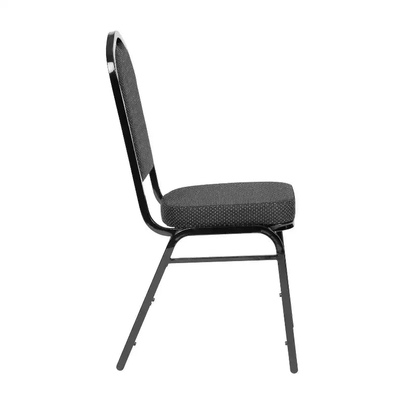 Crown Back Stacking Banquet Chair, 500 LBS Capacity, Upholstered, Commercial Grade