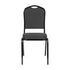 Crown Back Stacking Banquet Chair, 500 LBS Capacity, Upholstered, Commercial Grade
