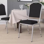 Crown Back Stacking Banquet Chair, 500 LBS Capacity, Upholstered, Commercial Grade