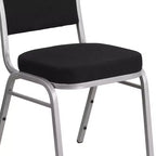 Crown Back Stacking Banquet Chair, 500 LBS Capacity, Upholstered, Commercial Grade