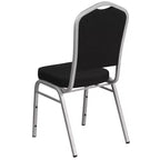 Crown Back Stacking Banquet Chair, 500 LBS Capacity, Upholstered, Commercial Grade