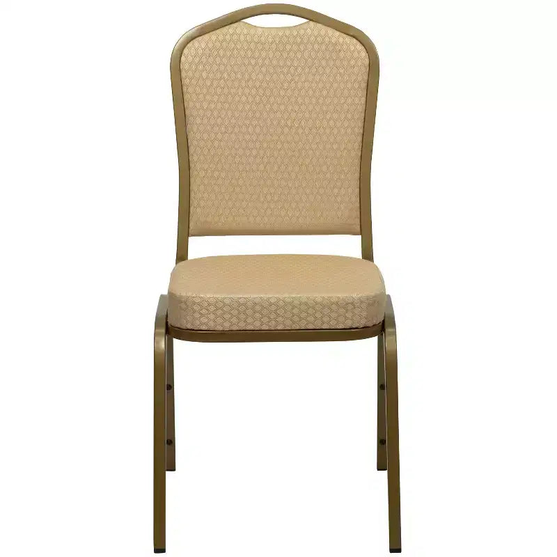 Crown Back Stacking Banquet Chair, 500 LBS Capacity, Upholstered, Commercial Grade