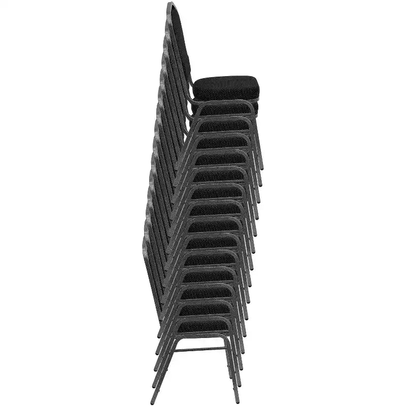 Crown Back Stacking Banquet Chair, 500 LBS Capacity, Upholstered, Commercial Grade
