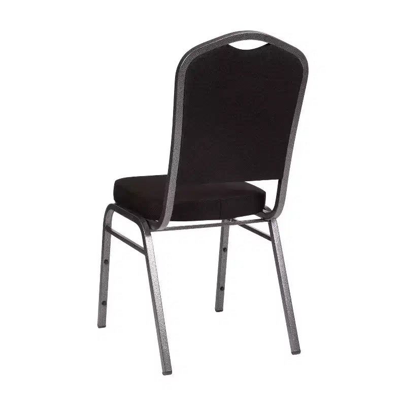 Crown Back Stacking Banquet Chair, 500 LBS Capacity, Upholstered, Commercial Grade