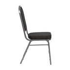 Crown Back Stacking Banquet Chair, 500 LBS Capacity, Upholstered, Commercial Grade