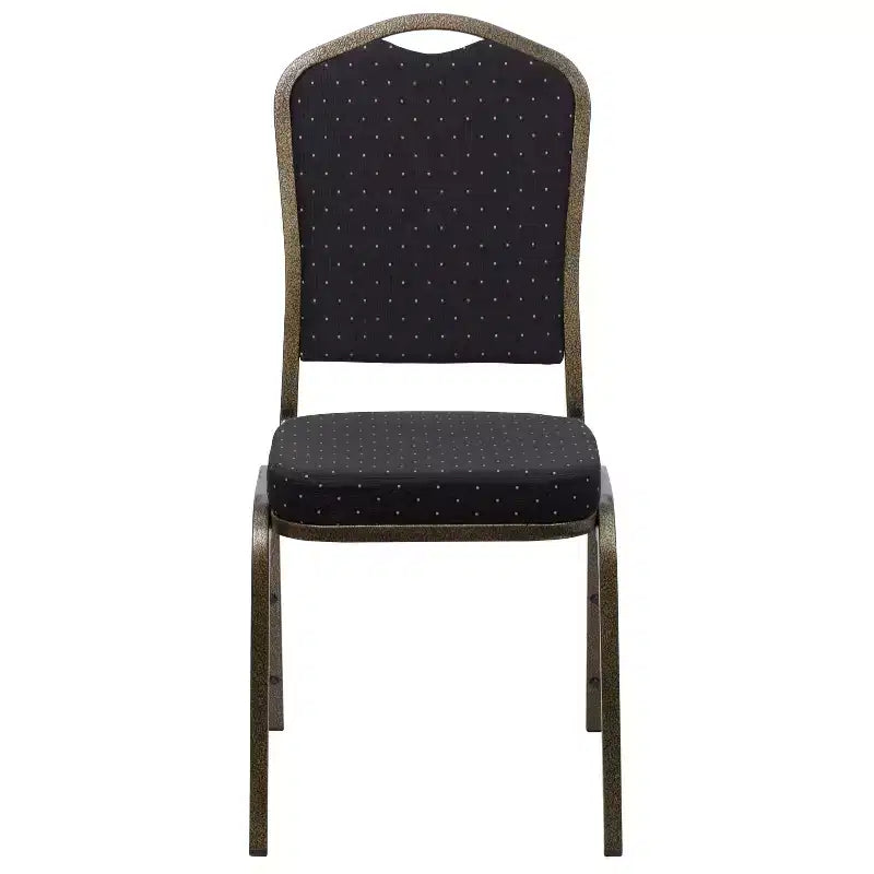 Crown Back Stacking Banquet Chair, 500 LBS Capacity, Upholstered, Commercial Grade