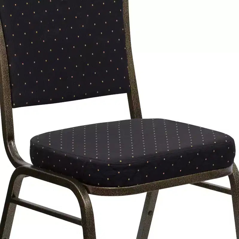 Crown Back Stacking Banquet Chair, 500 LBS Capacity, Upholstered, Commercial Grade