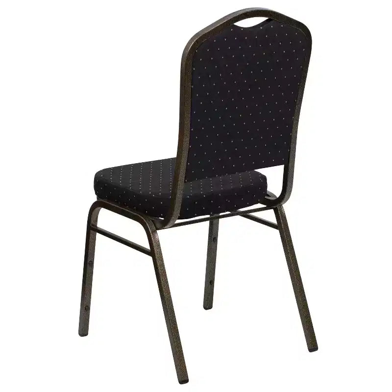 Crown Back Stacking Banquet Chair, 500 LBS Capacity, Upholstered, Commercial Grade