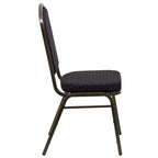 Crown Back Stacking Banquet Chair, 500 LBS Capacity, Upholstered, Commercial Grade