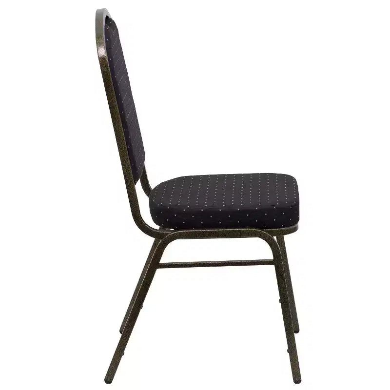 Crown Back Stacking Banquet Chair, 500 LBS Capacity, Upholstered, Commercial Grade