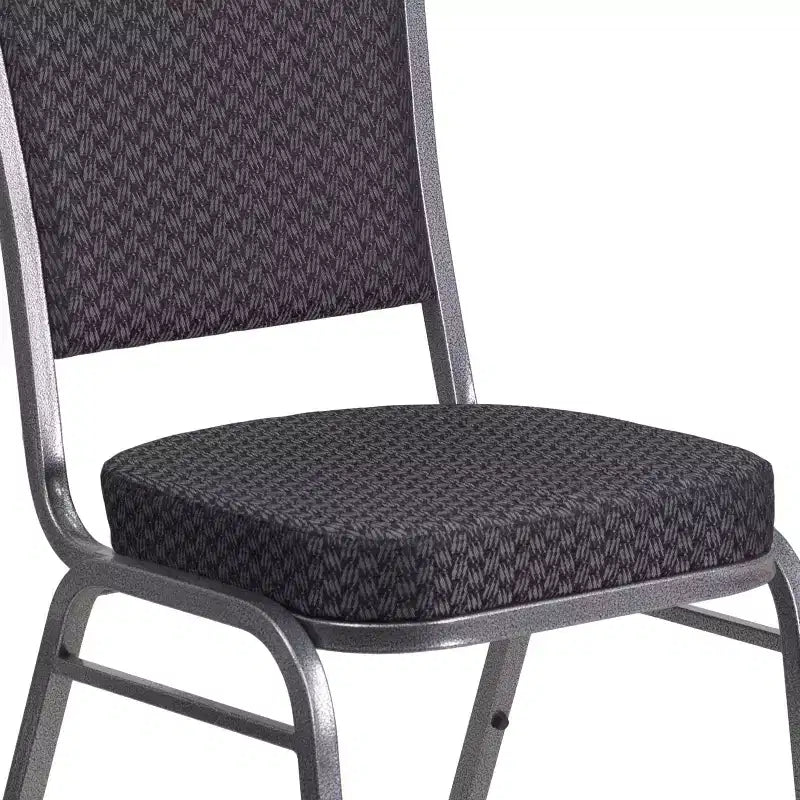 Crown Back Stacking Banquet Chair, 500 LBS Capacity, Upholstered, Commercial Grade