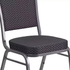 Crown Back Stacking Banquet Chair, 500 LBS Capacity, Upholstered, Commercial Grade