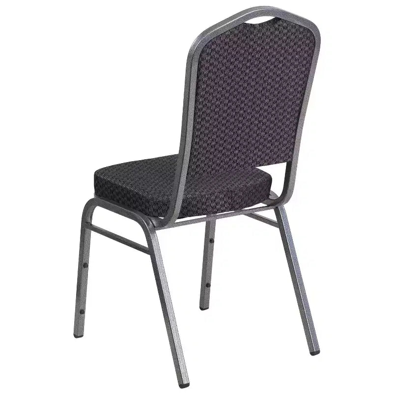 Crown Back Stacking Banquet Chair, 500 LBS Capacity, Upholstered, Commercial Grade