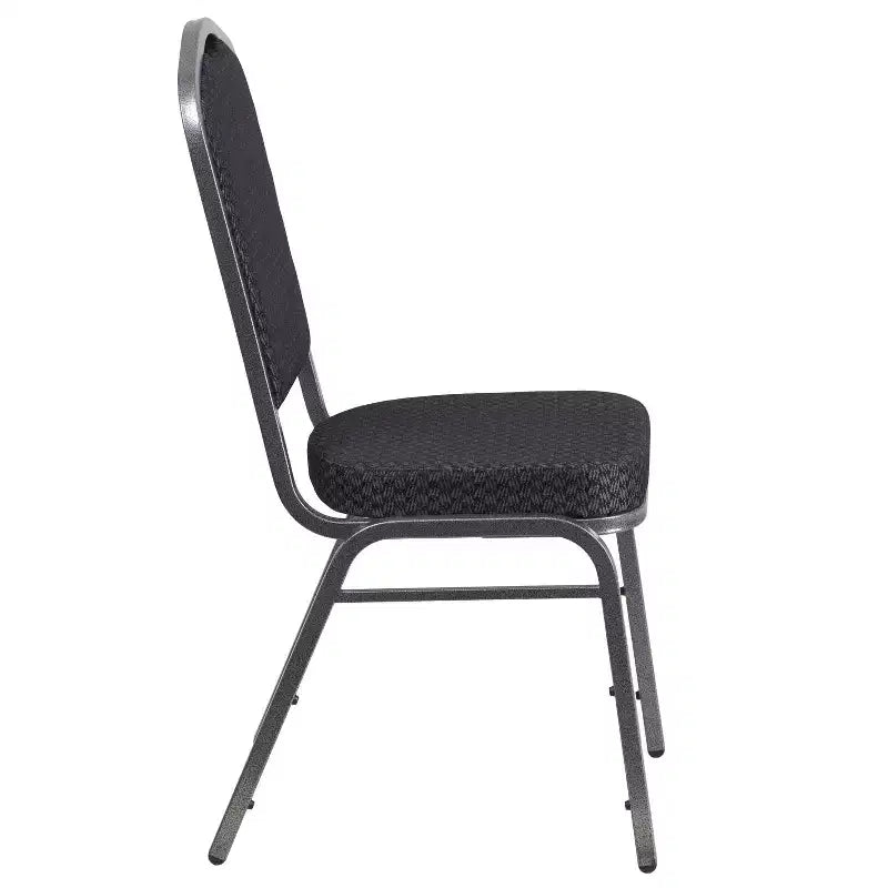 Crown Back Stacking Banquet Chair, 500 LBS Capacity, Upholstered, Commercial Grade