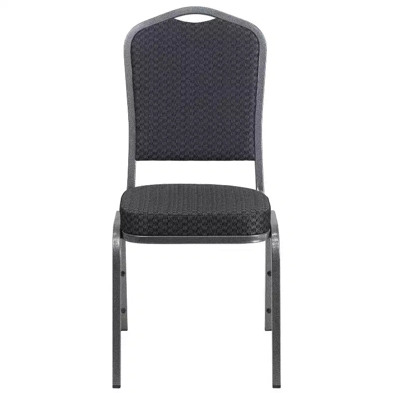Crown Back Stacking Banquet Chair, 500 LBS Capacity, Upholstered, Commercial Grade