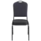 Crown Back Stacking Banquet Chair, 500 LBS Capacity, Upholstered, Commercial Grade